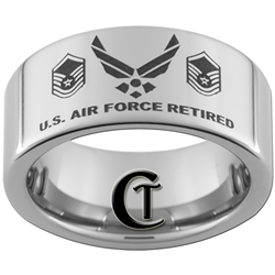 10mm Pipe Tungsten Carbide U.S. Air Force Retired U.S. Air Force ...